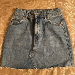 Topshop Jeans Skirt